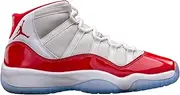 Big Kid's Jordan 11 Retro Cherry White/Varsity Red-Black (378038 116), White/Varsity Red/Black, 7 US