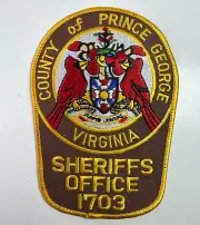 Virginia Prince George County Sheriff VA Patch F1A