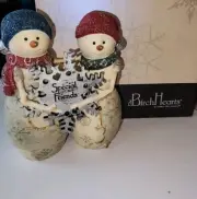 2008 Birch Hearts Special Friends 81044 Snowmen New In Open Box