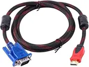 Adapter Cable 19pin Interfaces Male to VGA Male Cable Cord 1080P Video Cables for Computer Laptop Projector 150cm Cord