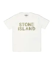 Stone Island Junior Logo Printed Crewneck T-Shirt 8Y,6Y,4Y,14Y,12Y,10Y white