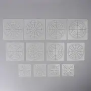 DIY 12PCS Reusable Mylar Mandala Dotting Painting Stencil Templates Craft ❤X CR