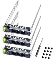 3-Pack 2.5" Hard Drive Caddy - Compatible for Dell PowerEdge Servers - 14-16th Gen T560 R660 R6615 R6625 R7615 R7625 R760 R760xs R760xa R860 R960 and more - SSD SAS SATA NVMe Tray