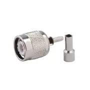 TNC Plug Male Straight RF Connector Crimp cable LMR100 RG316 RG174 1.13 1.37mm