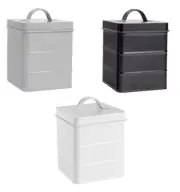 1x 2L Vintage Metal Kitchen Storage Canister Tin By Argon Tableware