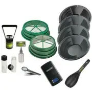 Black Large Gold 1/2" & 1/8" Classifier Screen & Gold Panning Kit & More