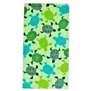 Sea Turtles Tropical Beach Towel Green Blue White Ocean Sealife 34 x 64 inch NEW