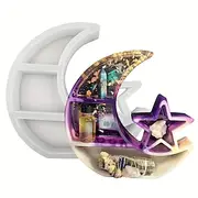 1pc Silicone Moon Star Shelf Mould Crescent Display Shelf Tray for DIY Jewellery Shelf Storage Rack Storage Box Crafts Home Decoration