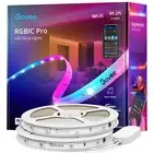 Govee 49.2ft Wi-Fi RGBIC Led Strip Light for Bedroom 48W with Silicone Coating