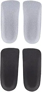 IWOWHERO Invisible Heighten Insoles 2 Pairs for Women Height Increase Socks Arch Support