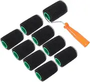 WHAMVOX 1 Set Paintstick Roller Bathroom Cleaning Brush Wall Rolling Paint Attachment Scrub Brush Non-Slip Protective Coating Kit for Quick Surface Restoration