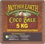 Coco Coir Fiber Bale 5kg - 100% Natural for Soilless Gardening, Eco-Friendly