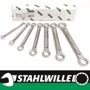 Stahlwille 7pc Metric Flat Double Ended Ring Spanner Set 8-22mm 21/7 96410503
