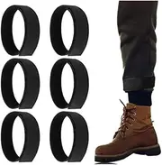 [Goxfaca] Ankle Strap Boot Blouser Military Strap Band, 6Pcs Boot Blousers Elastic Military Boot Straps Boot Bands Military Blousing Strap Black Boot Blouser,Black Boot Blouser Elastic Military Boot Strap