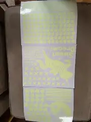 Glow in the Dark Stars for Ceiling, 353 Pcs Wall Decals Moon Unicorn