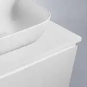 Ivana 600mm PVC Water Proof Wall Hung Bathroom Vanity White Quartz Stone