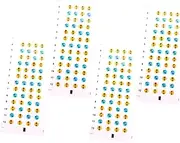 TOYANDONA 4 Sheets Ukulele Finger Guide Stickers Scale Stickers for Easy Learning Guitar Accessories for Beginners to Enhance Fretboard Familiarity and Practice