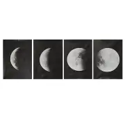 4Pcs/Set Moon Wall Decor Poster Art Print Canva Wall Picture Home Decorations