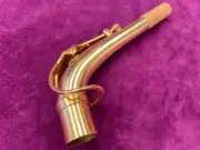 New RAMPONE & CAZZANI Alto Sax NECK in SOLID STERLING w/GOLD PLATING Ships FREE
