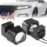 2x 1.5" Bi-LED Projector Mini Lens Hi-Lo Headlights Kit Retrofit Universal 6000K