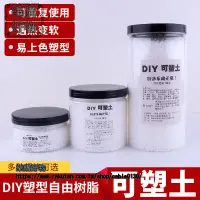 在飛比找樂天市場購物網優惠-自由樹脂可塑土熱塑樹脂遇熱變軟遇冷變硬液態玻璃泥diy水晶土