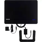 Philips Elite Channel Finder Indoor TV Antenna, Long Range Signal Booster