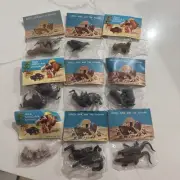 9 Vintage Arco Ark Animals Lot Brand NEW Sealed Packages