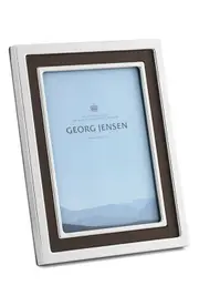 Georg Jensen Stainless Steel & Leather Picture Frame