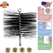 Heavy-Duty 9-Inch Wire Chimney Brush for Professional Quality Flue Cleaning