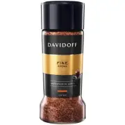 Davidoff Fine Aroma Instant Ground Coffee, 100 gm Bottle, Glass Bottle