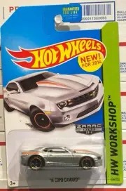 2014 HOT WHEELS '14 COPO CAMARO, SILVER, HW WORKSHOP, ZAMAC 001, #229/250