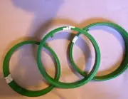 New Berlin Plastics Inc~(3) 8" Green Hoops~Embroidery~Needlework~ Framing