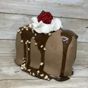 Flora-Cal Faux Prop Chocolate Ice Cream Sundae Scoop Hot Fudge Cake Display