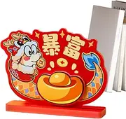 Chinese New Year Decorations 2025 Centerpieces - New Year Table Signs,2025 Chinese New Year Table Decorations Lunar New Year Centerpieces For Home