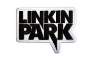 Linkin Park Woven Logo Iron On Patch (Black/White) (One Size)