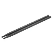 2pcs Drumstick Carbon Fiber Drum Stick Anti Slip 5A Black for Adult Drummer