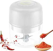 Small Garlic Chopper, Electric Food Chopper Onion Mincer, Garlic and Onion Chopper, Vegetable Chopper, Garlic Blender, Food Processor for Chili, Vegetables