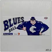 Carlton Blues Football Club AFL 2011 Herald Sun Bumper Sticker (A) (AFL1)