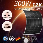 300W Watt Flexible Solar Panel 12V Battery Charger Caravan Camping Charging AU