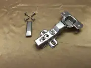 clip-on soft close half overlay hinges for frameless cabinet door