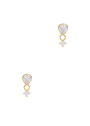 Anissa Kermiche Grande Gemme Gold Vermeil Drop Earrings ONE SIZE