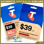 Telstra Prepaid $39 Starter SIM Card Kit 5G 4G Mobile Standard, Micro, Nano Size