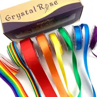 在飛比找蝦皮商城優惠-【Crystal Rose緞帶】彩虹混搭手感緞帶 Rainb