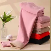 New Lamb Wool Women's Leggings Pants Fleece Lined Sweatpants Warm Thick Trousers