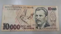 在飛比找Yahoo!奇摩拍賣優惠-二手舖 NO.398 BRASIL 巴西 紙鈔 10000 