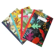 Silvine Marlene West Summer Garden A5 Lined Margin Notebook 4 Assorted Designs