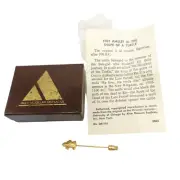 Alva Museum Replica Tiny Amulet Turtle Stick Pin New Old Stock Vintage