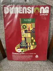 "PATCHWORK STOCKING"- Counted Cross Stitch Kit by Dimensions (14 x 20 in)