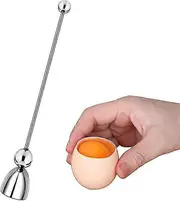 Egg Shell Remover, Egg Opener, Stainless Steel Egg Cracker Topper, Eggshell Cutter, Stainless Steel Kitchen Tool, For Soft-boiled Eggs And Egg1pcssilv