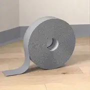 5m Self-adhesive Skirting Board Wall Border Sticker Light Grey 100 x 25 x 1.5 mm
